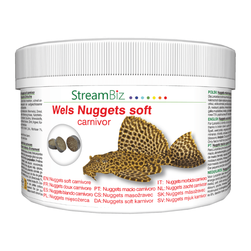StreamBiz Catfish Nuggets Soft Carnivore sägade tabletid