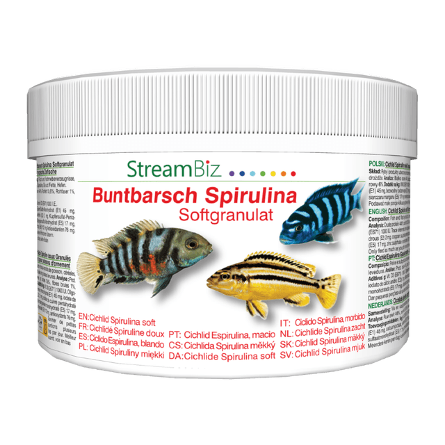 StreamBiz Cichlid Spirulina pehmed graanulid