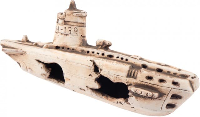 Aqua Nova Ceramic U-Boat Wreck 25 × 11 × 8 cm
