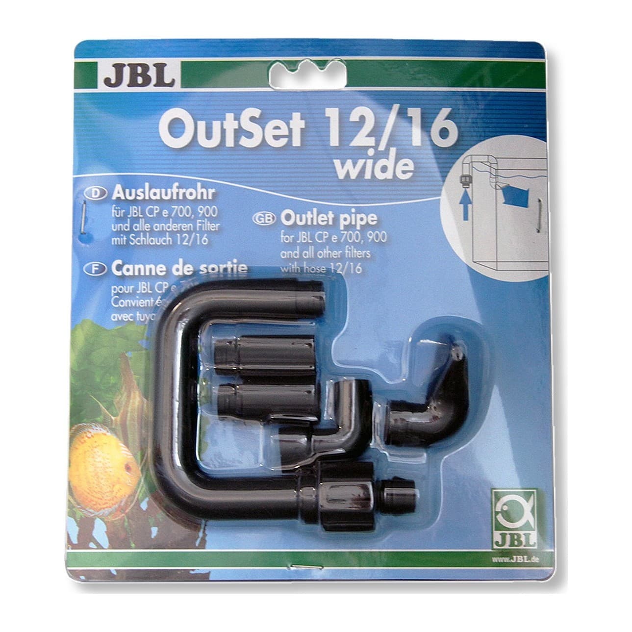 JBL OutSet välisfiltri väljavoolutoru komplekt