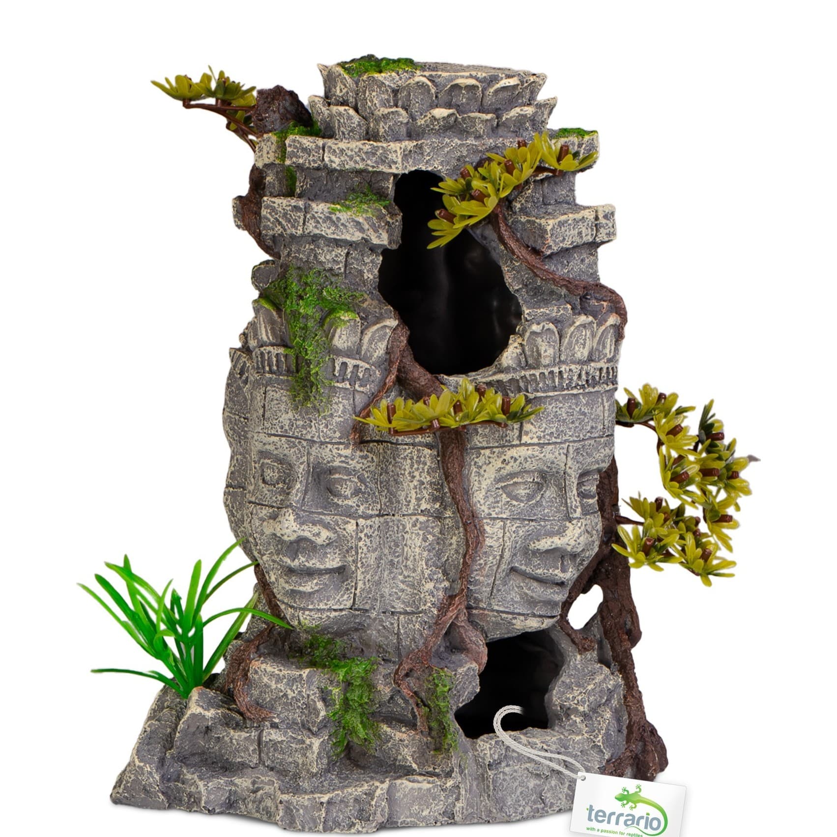 Terrario Temple Ruins Taj akvaariumidekoratsioon, 18 x 12 x 23 cm