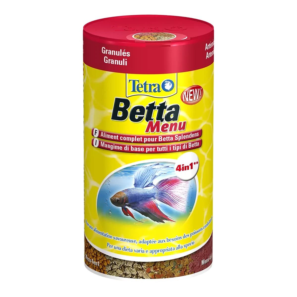 Tetra Betta Menu 4in1 toit võitluskaladele, 100 ml