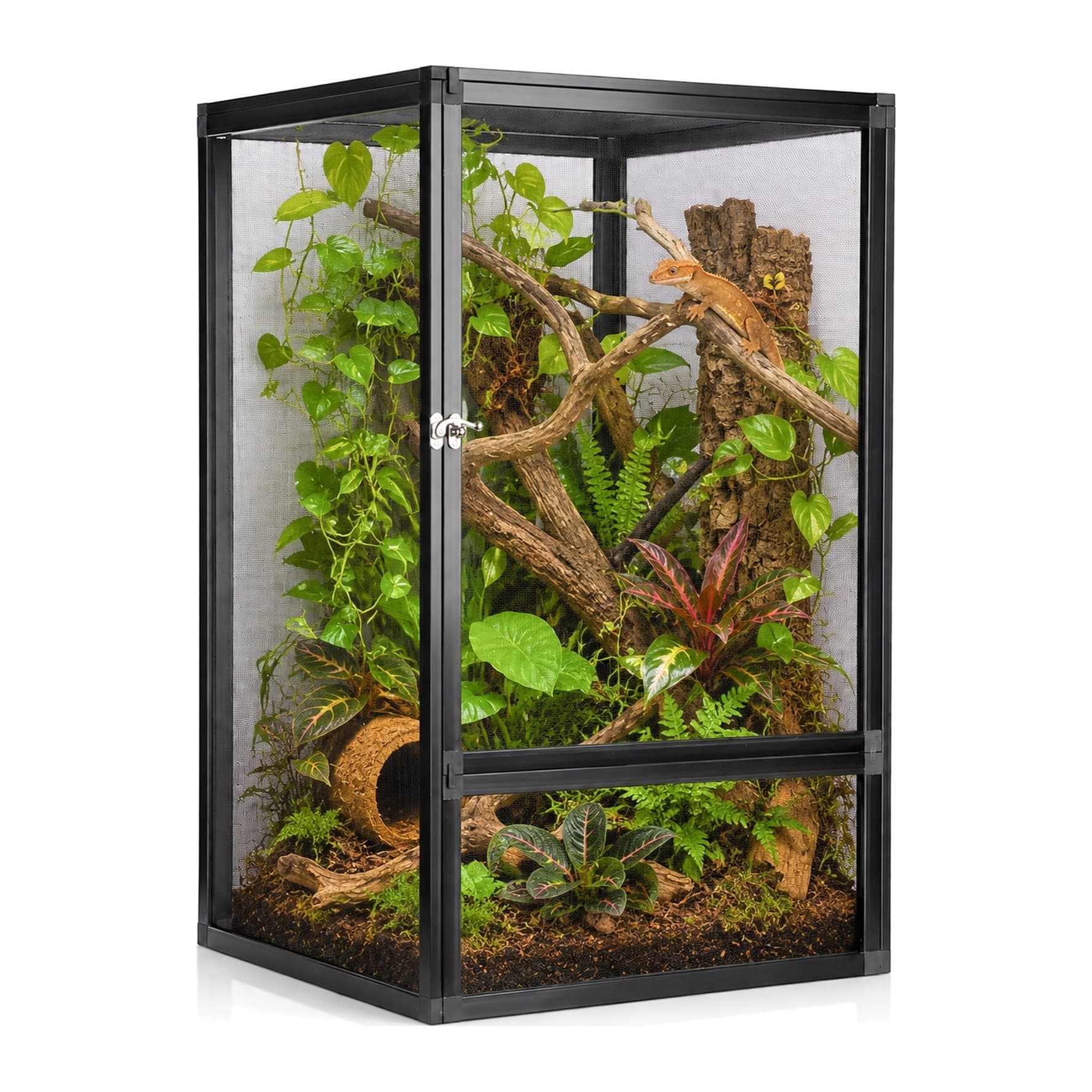 Terrario Nexframe S-Line võrkterraarium, 45 x 45 x 80 cm