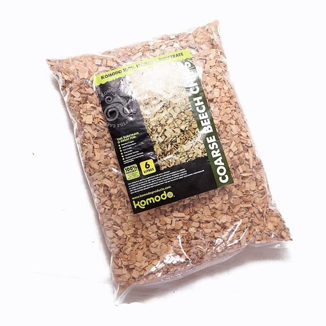 Komodo Coarse Beech Chips terrarium substrate, 6 l