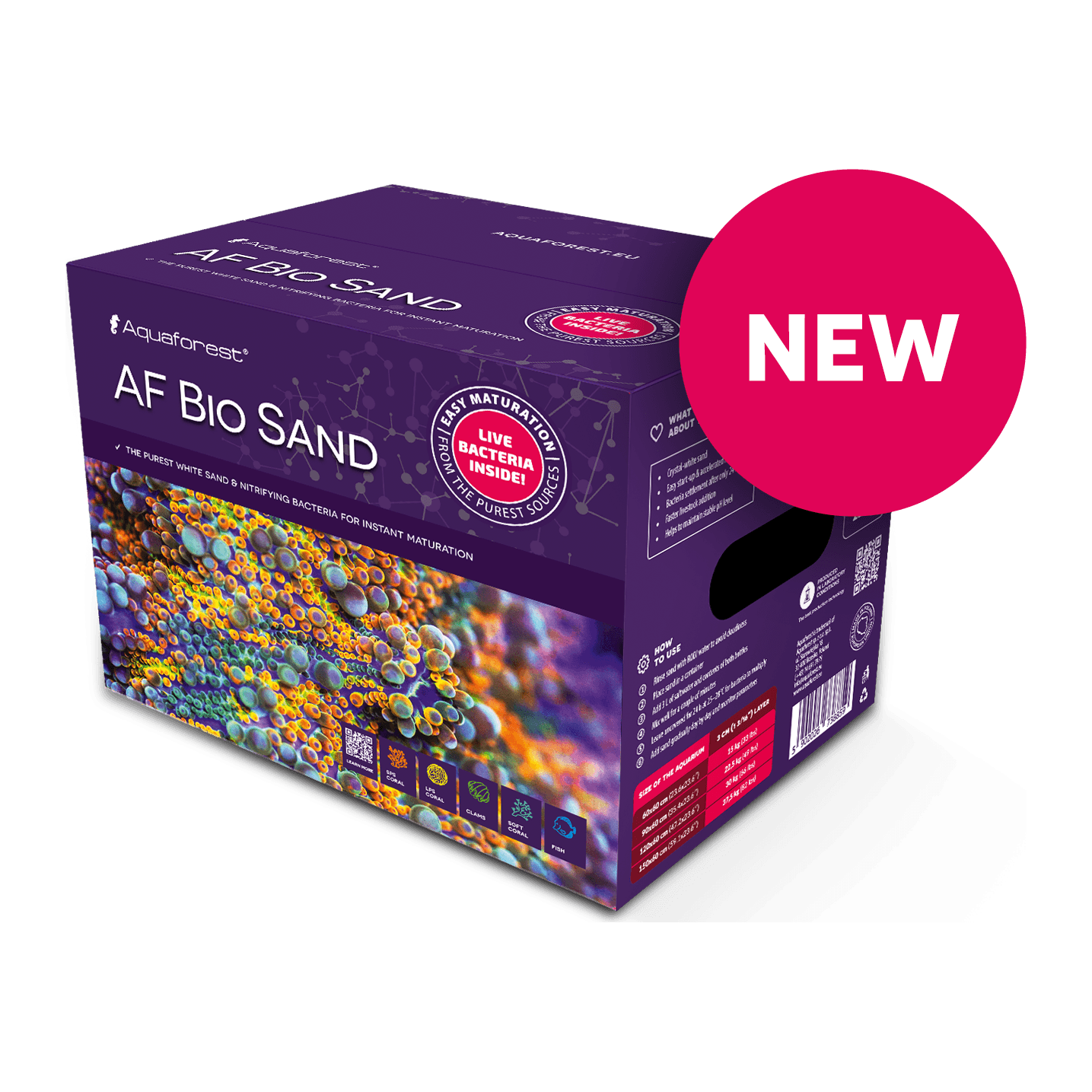 Aquaforest AF Bio Sand valge liiv bakteritega mereakvaariumile