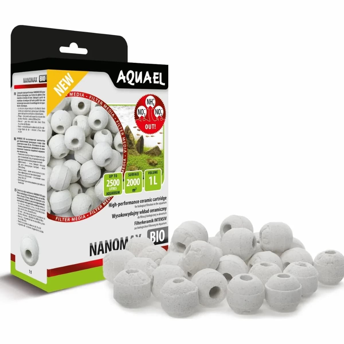 AquaEL NanoMax Bio keraamiline biofiltrimaterjal 1 l