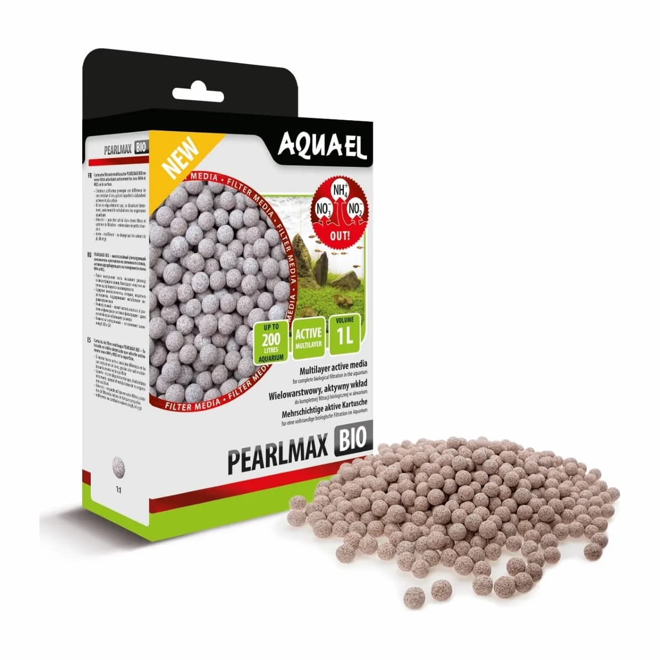 AquaEL PearlMax Bio bioloogiline filtrimaterjal 1 l
