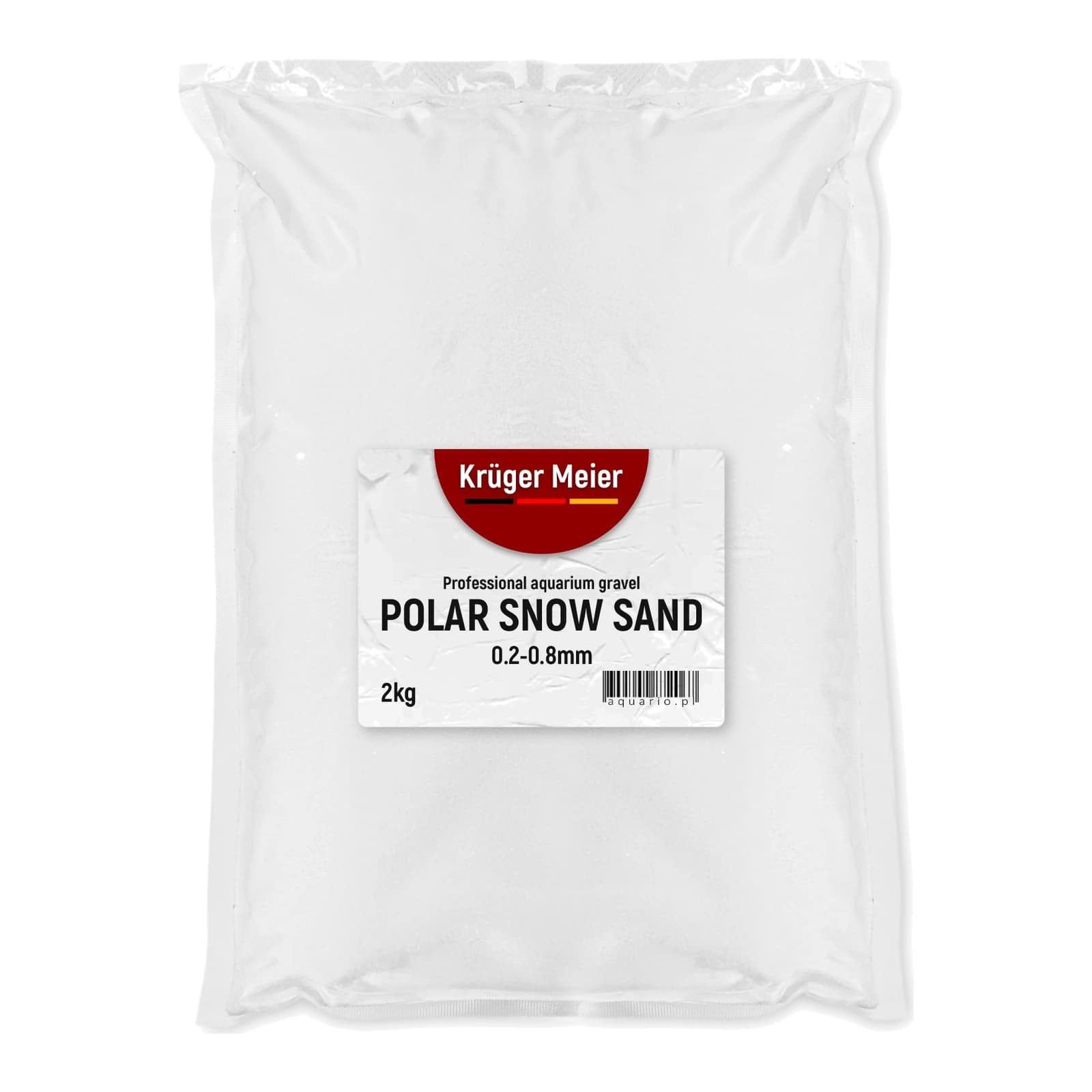 Kruger Meier Polar Snow Sand 0,2-0,8 mm akvaariumiliiv 2 kg