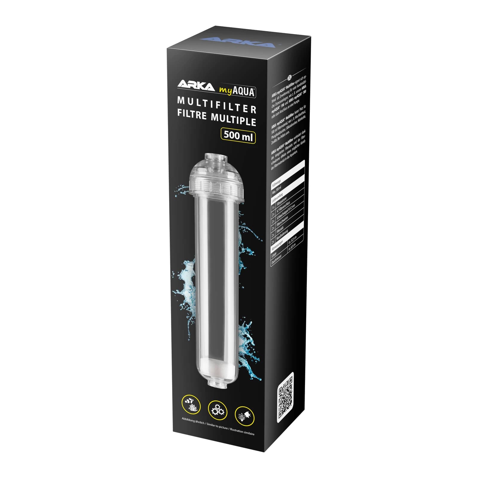 ARKA myAQUA Multifilter 500 ml lisafilter pöördosmoosiseadmele