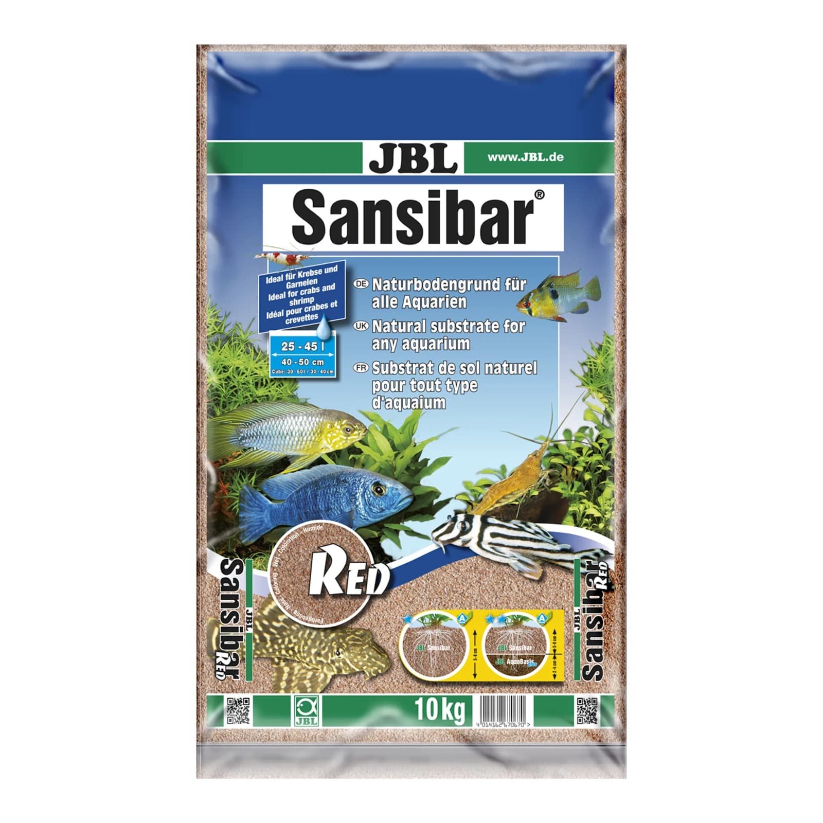 JBL Sansibar Red peen liiv 0,2-0,6 mm 10 kg