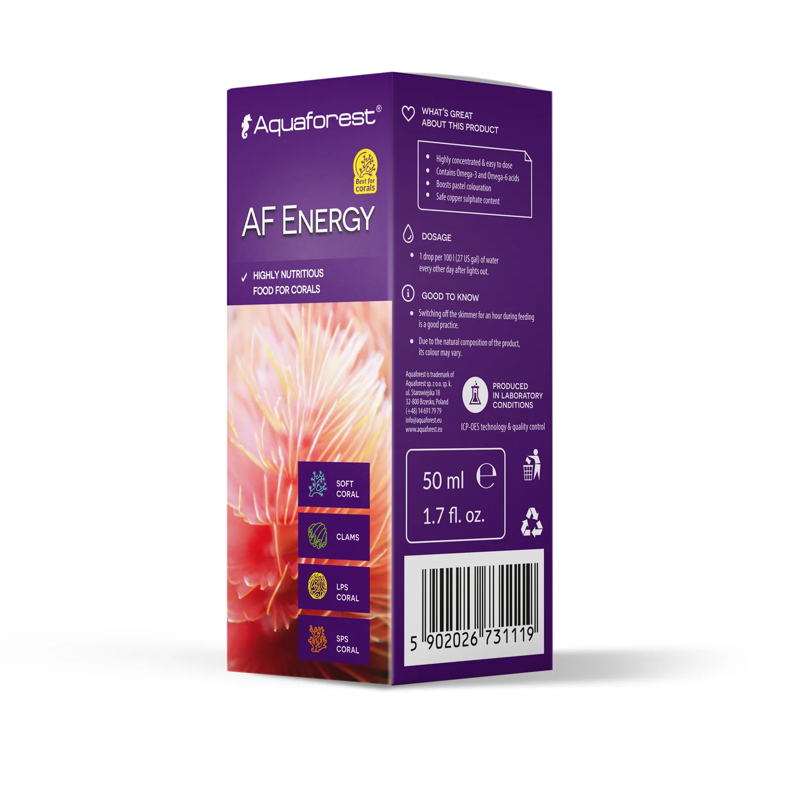 Aquaforest AF Energy toidulisand korallidele