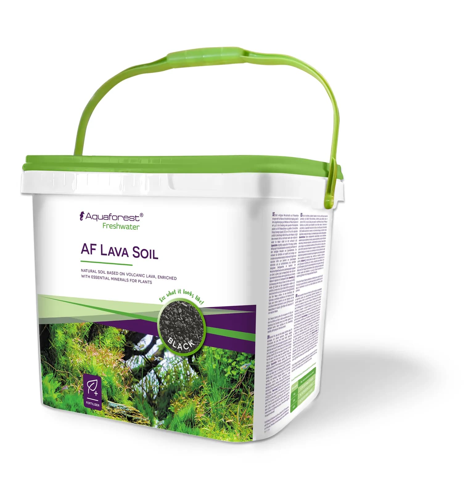 Aquaforest Lava Soil Black must looduslik taimepinnas 5 l