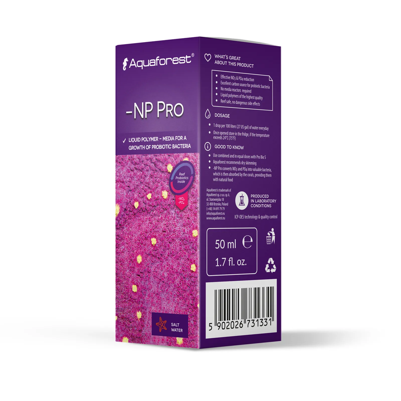 Aquaforest -NP Pro probiootiliste bakterite toitelahus mereakvaariumile