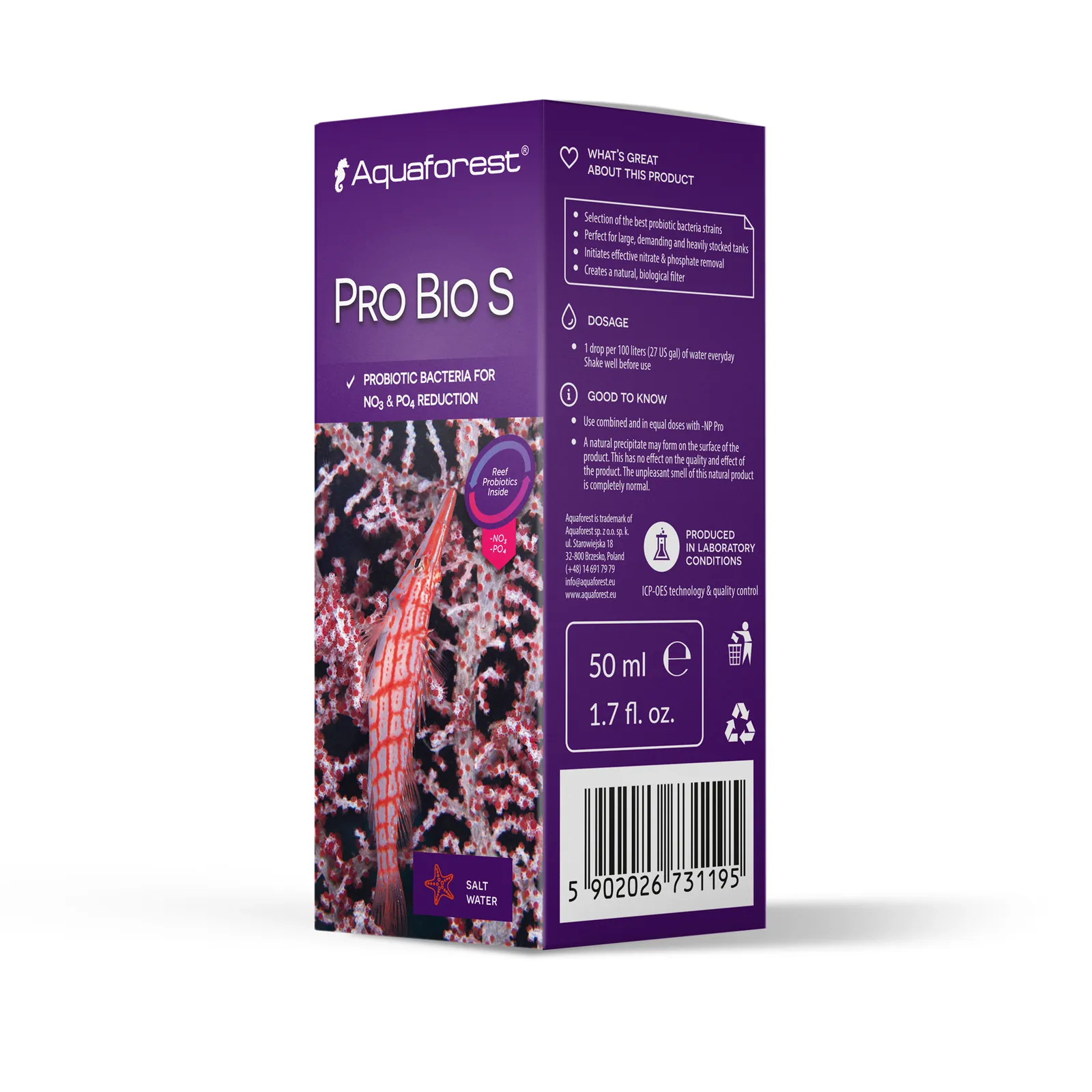 Aquaforest Pro Bio S probiootilised bakterid mereakvaariumile