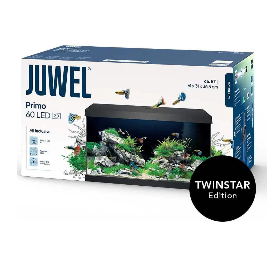 Juwel akvaarium Primo 60 LED 2.0 Twinstar Edition, must, 57 l