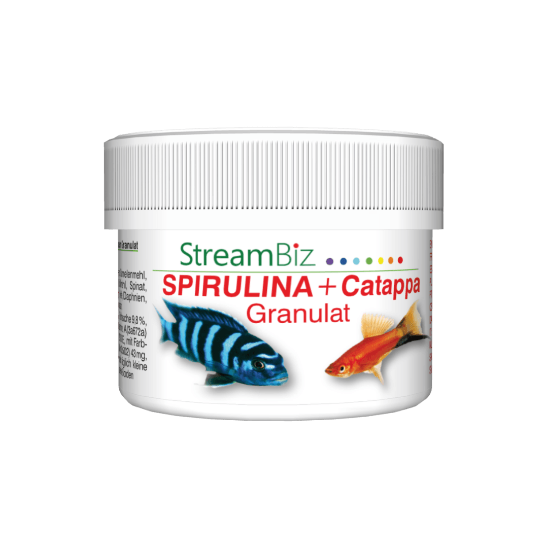 StreamBiz Spirulina + Catappa graanulid