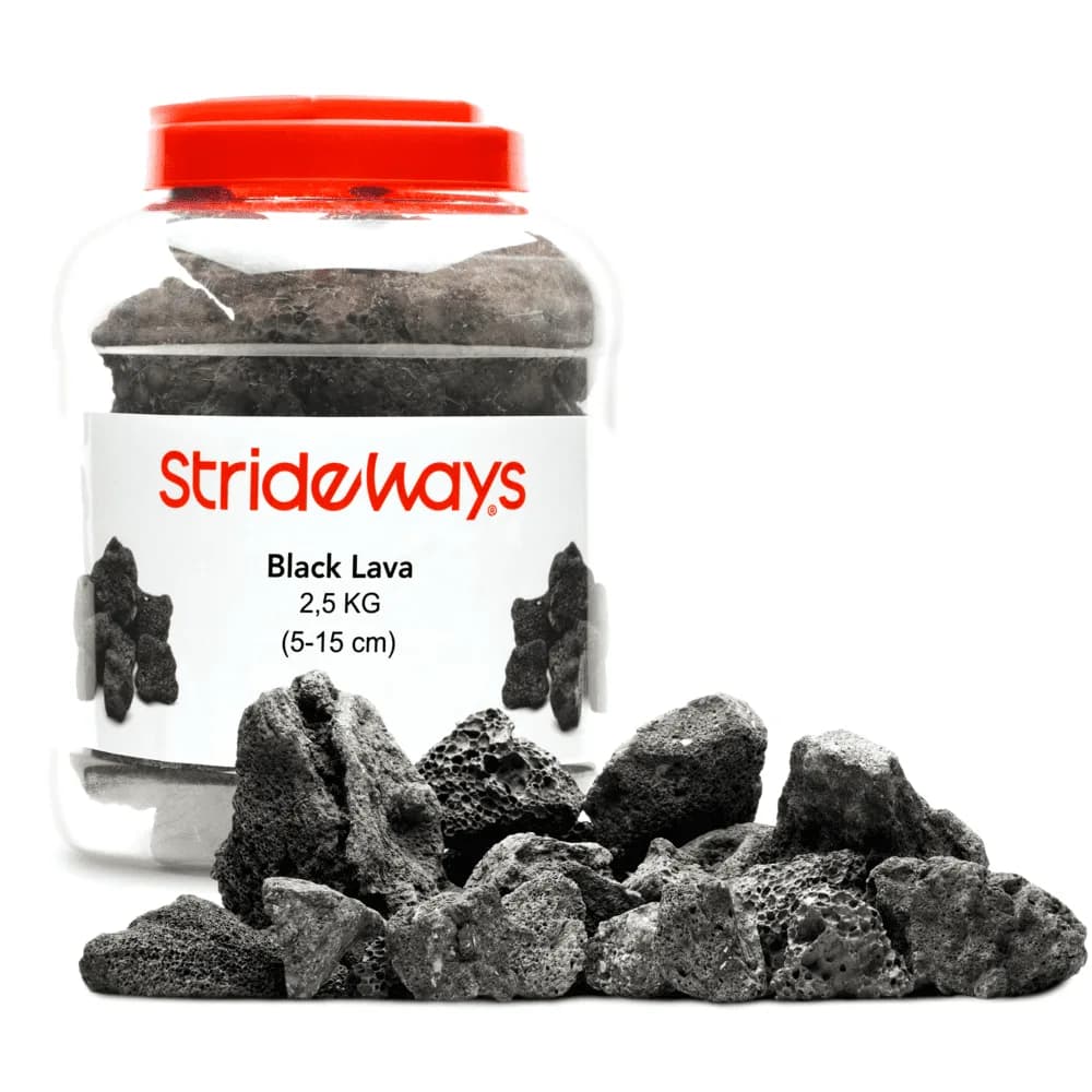 Strideways Black Lava Stone Bottle 2.5 kg