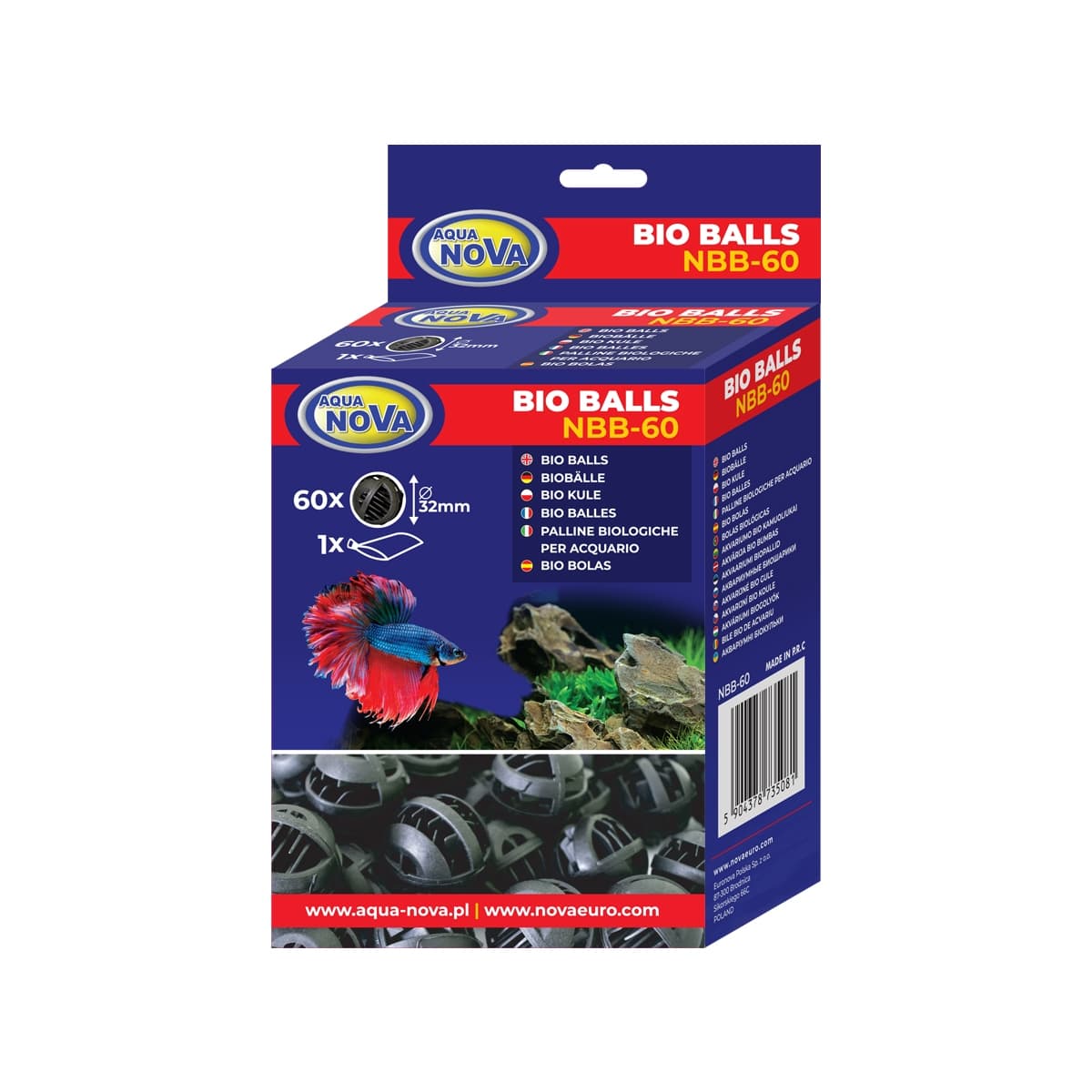 Aqua Nova bio-pallid NBB-60