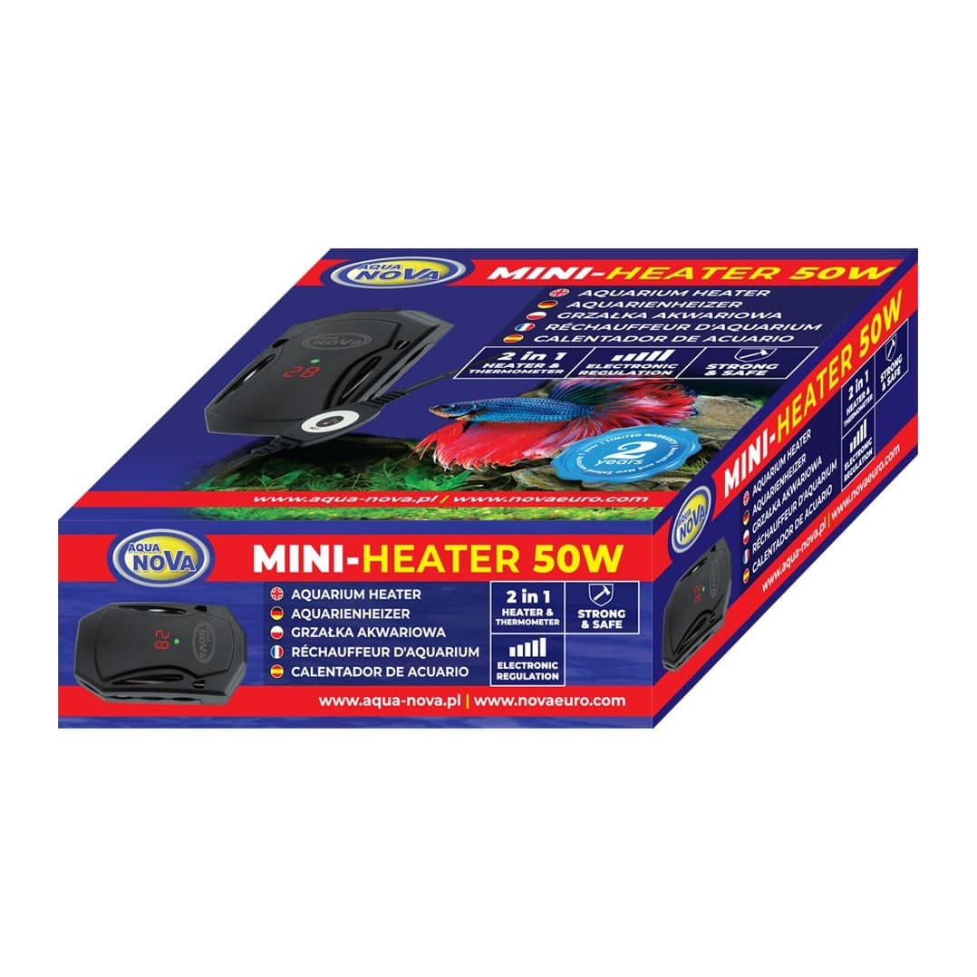 Aqua Nova Mini Heater elektroonilise juhtimisega soojendi