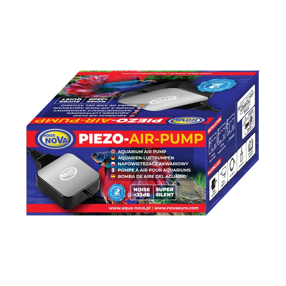Aqua Nova Piezo õhupump