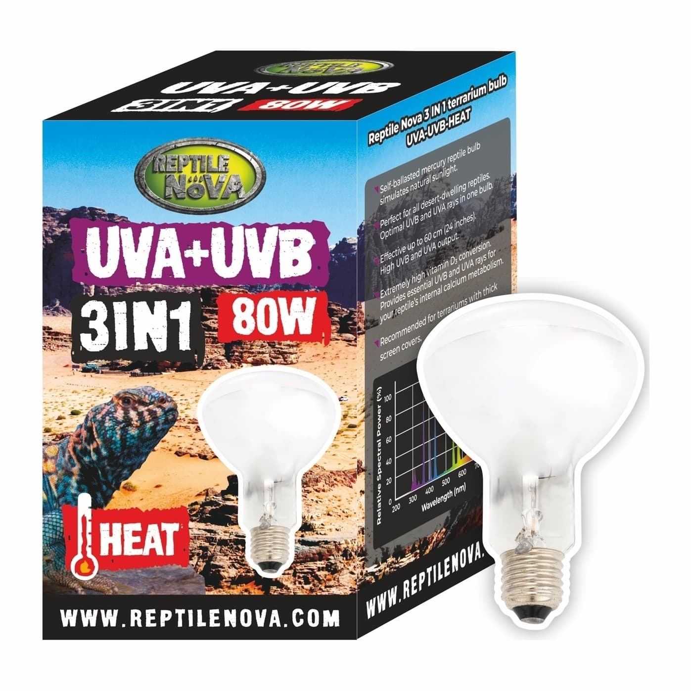 Reptile Nova UVA-UVB Bulb