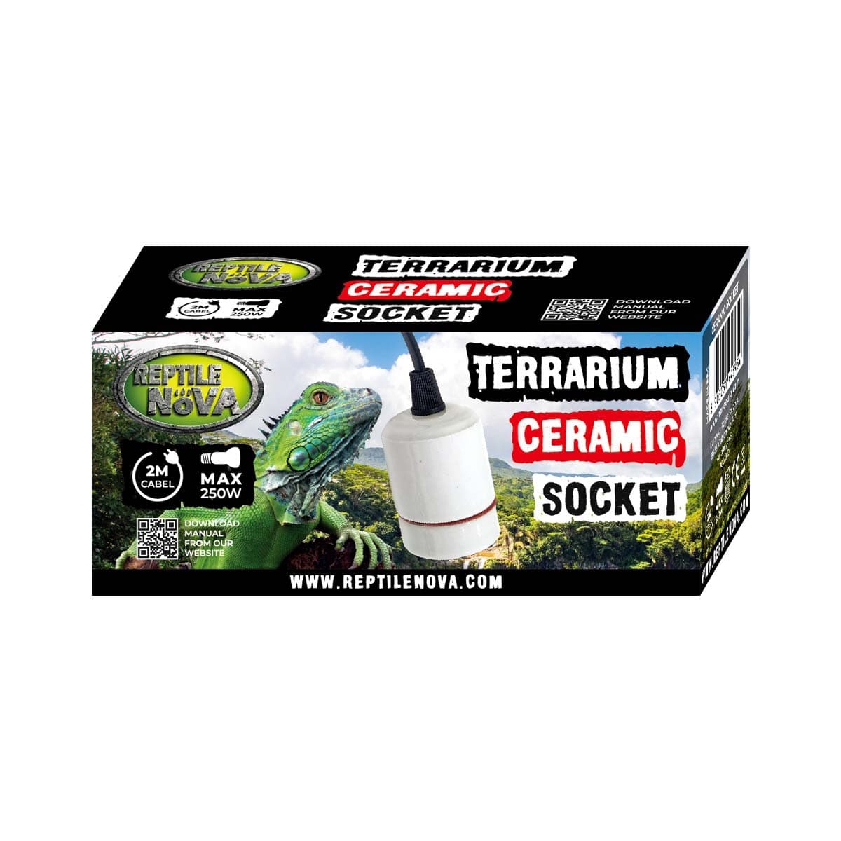 Reptile Nova Ceramic Socket with Cable and Switch