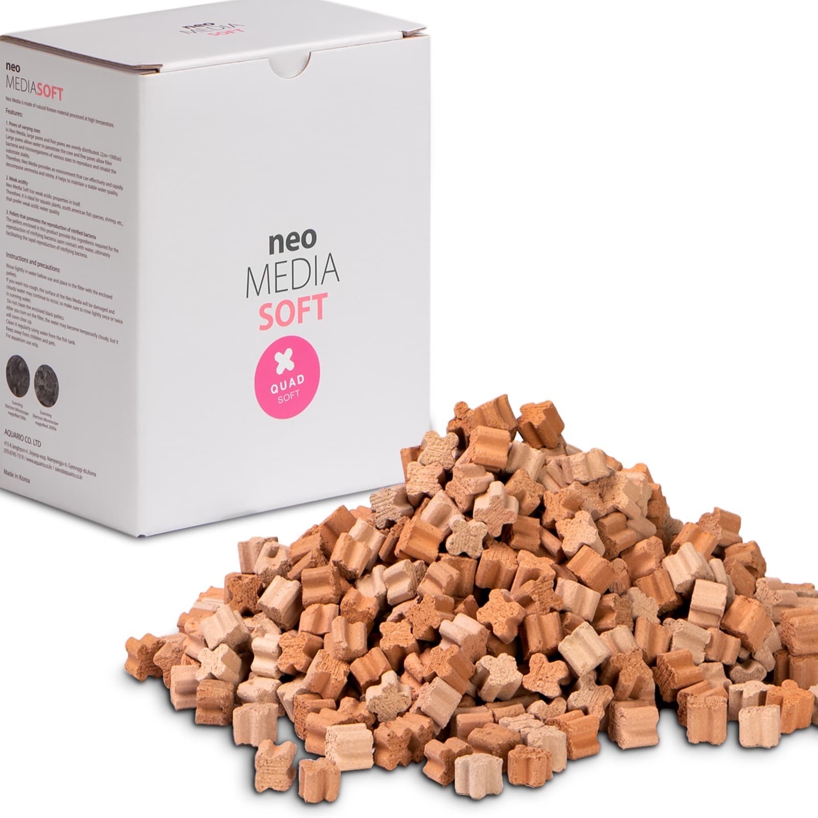 NEO Media Soft Quad bioloogiline filtrimaterjal 5 l