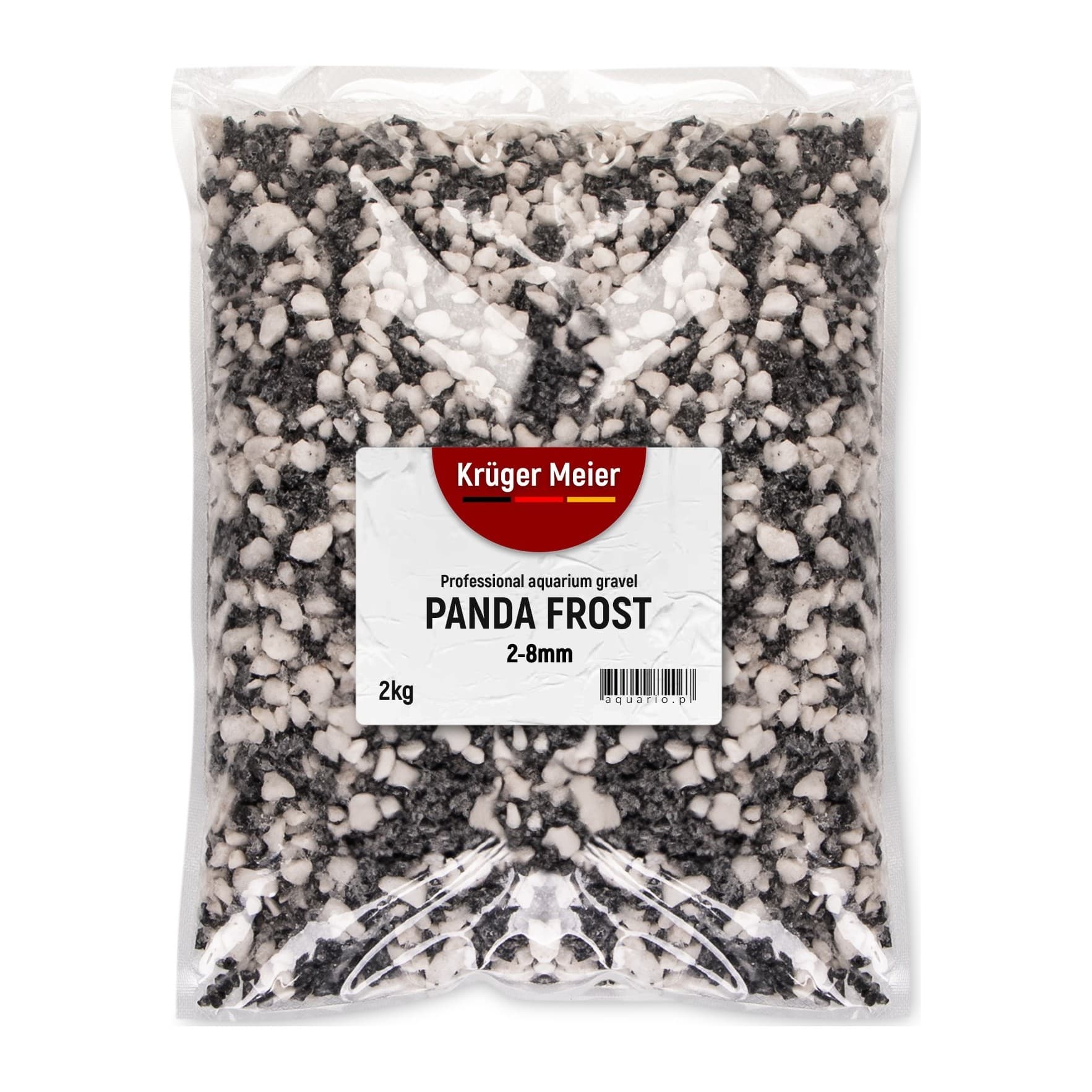 Kruger Meier Panda Frost 2-8 mm must-valge kruus 2 kg