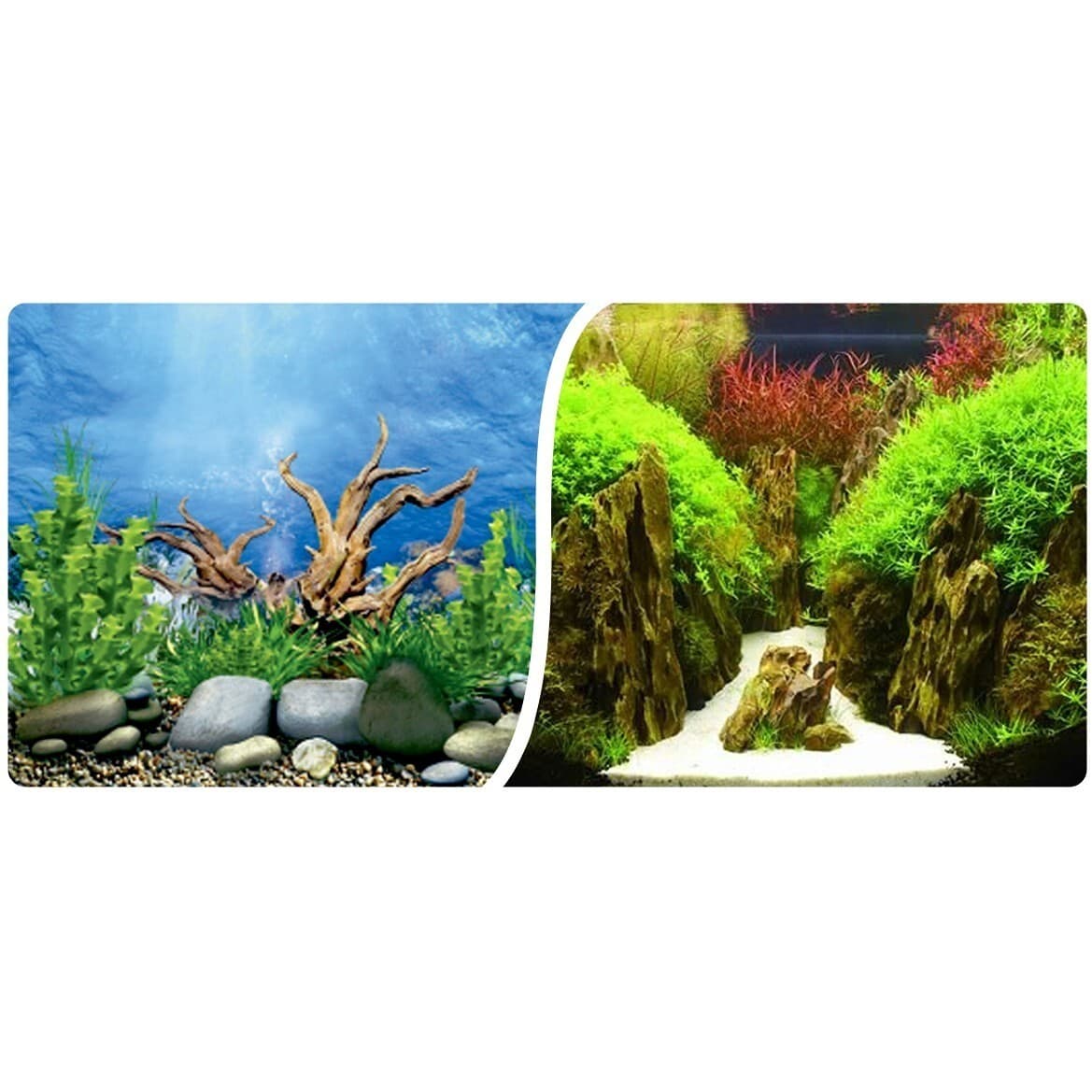 Happypet kahepoolne akvaariumi taust, kõrgus 60 cm