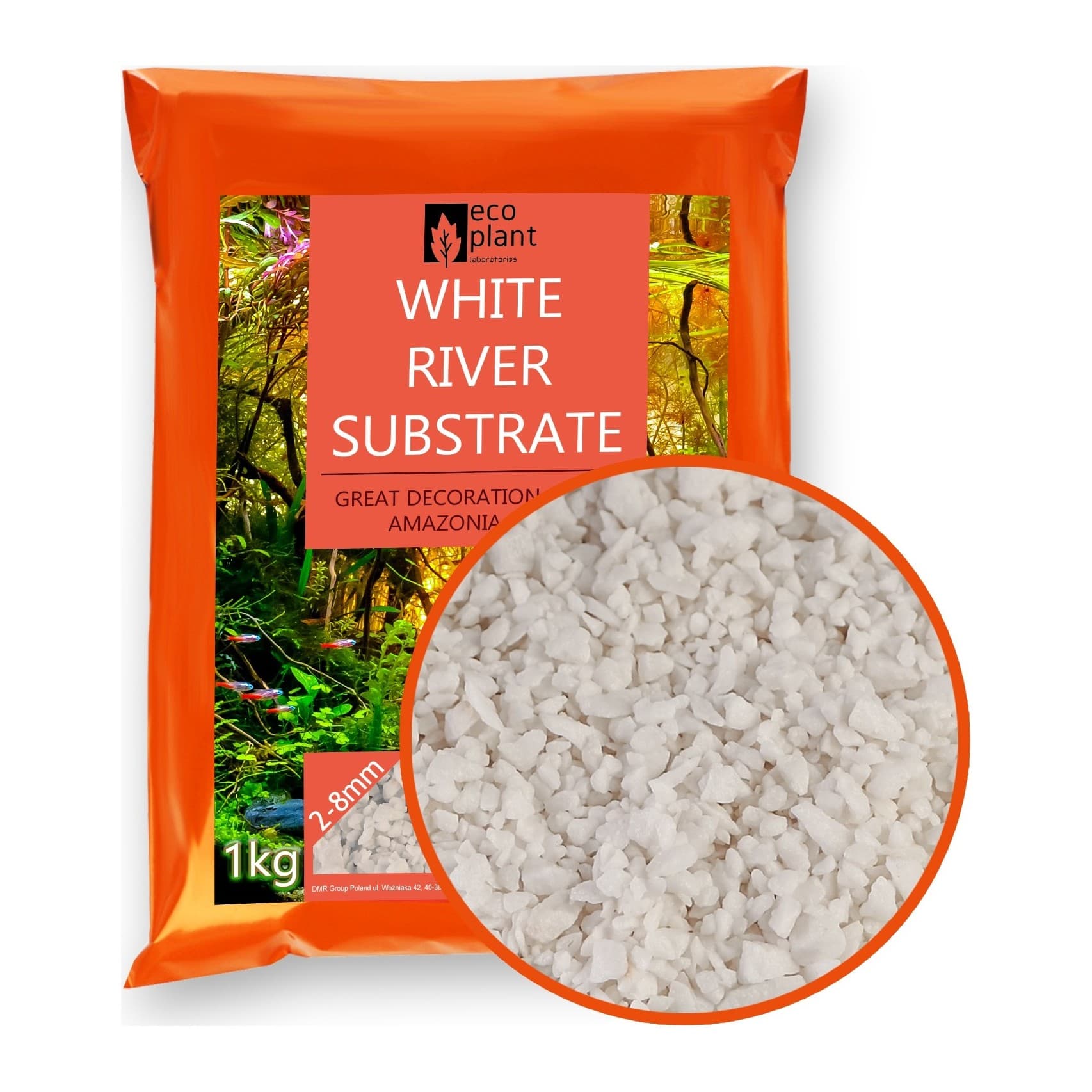 Eco Plant White River akvaariumikruus 2–8 mm, 1 kg