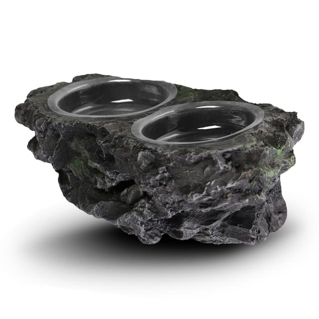 Resun Hanging Stone Dish rippuv topeltkauss terraariumile