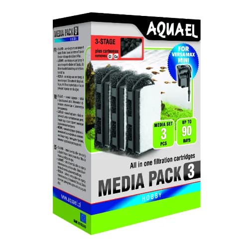 AquaEL FZN MINI CARBON MEDIA PACK 3pcs